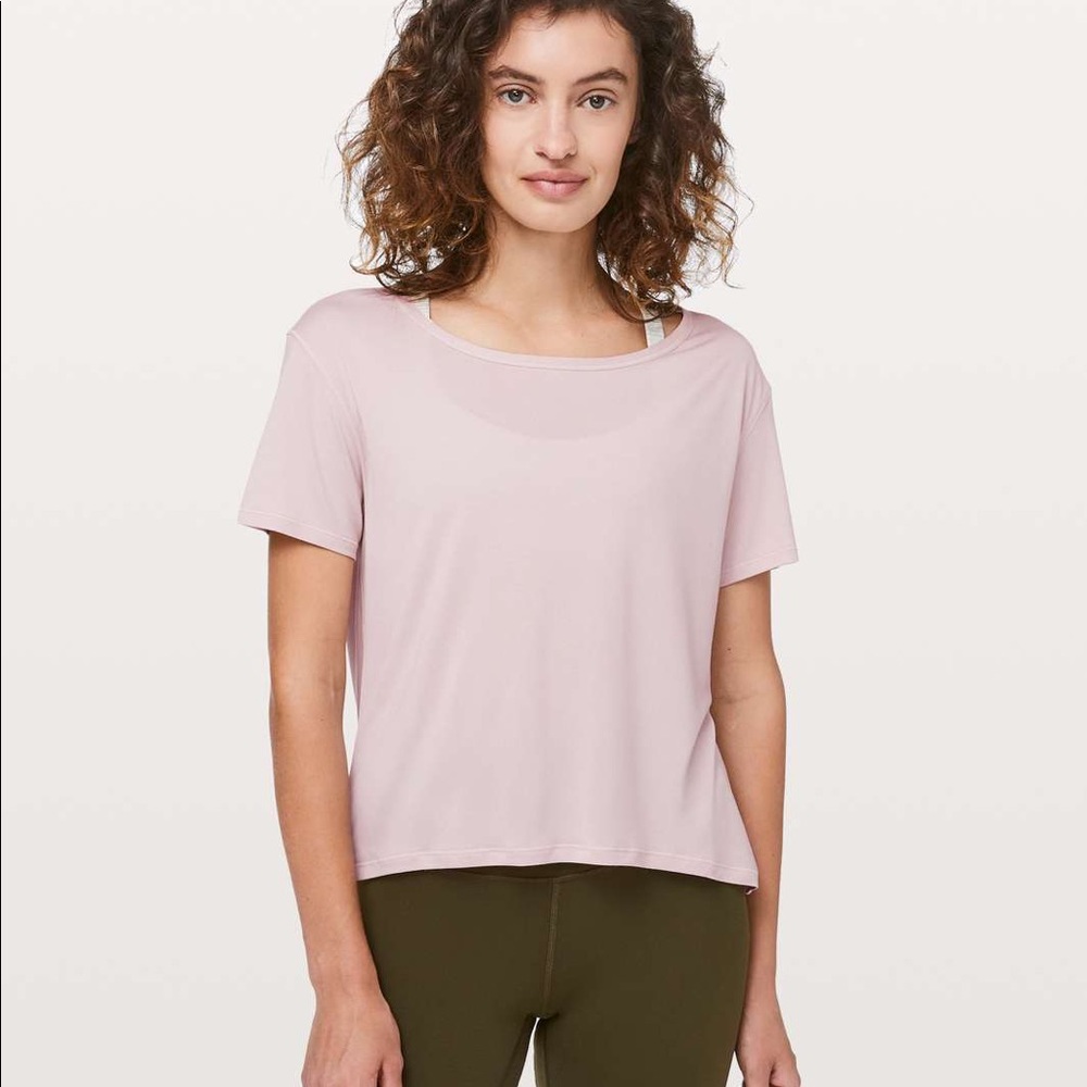 Lululemon Fall in Place Short Sleeve Pink